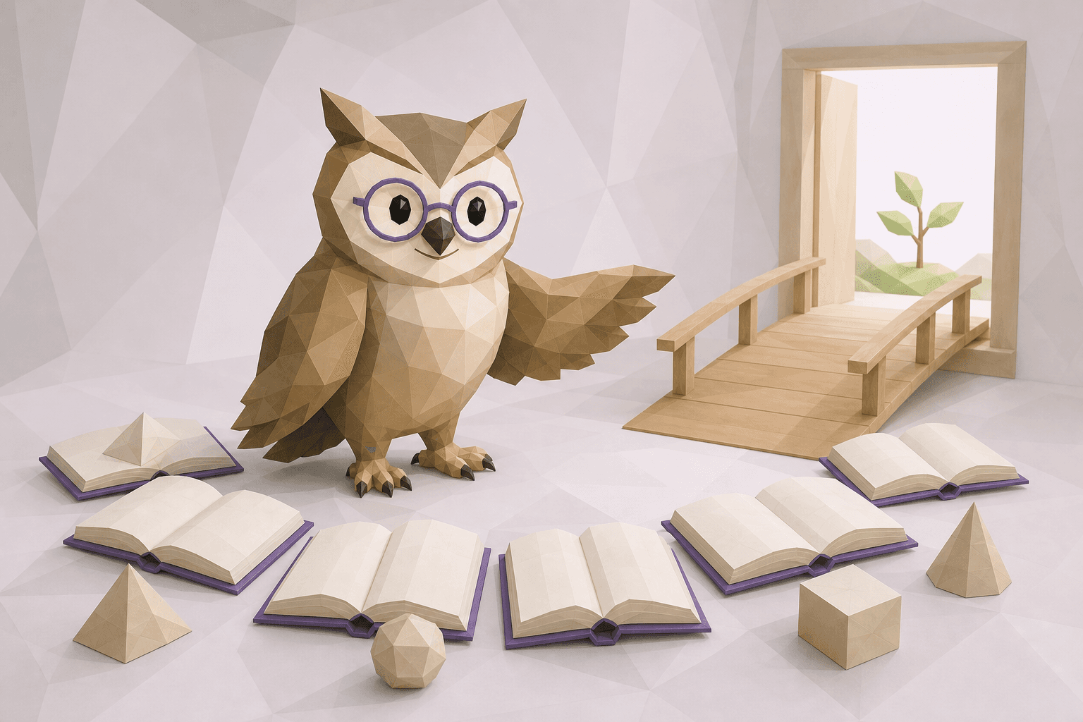 のびしろを表すフクロウの場面