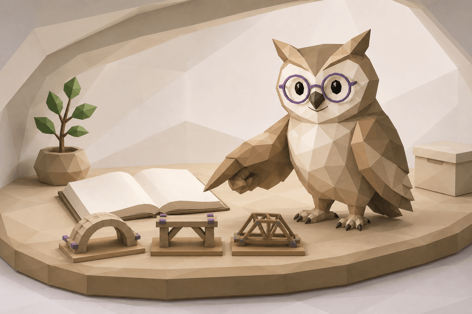 どんな人を表すフクロウの場面